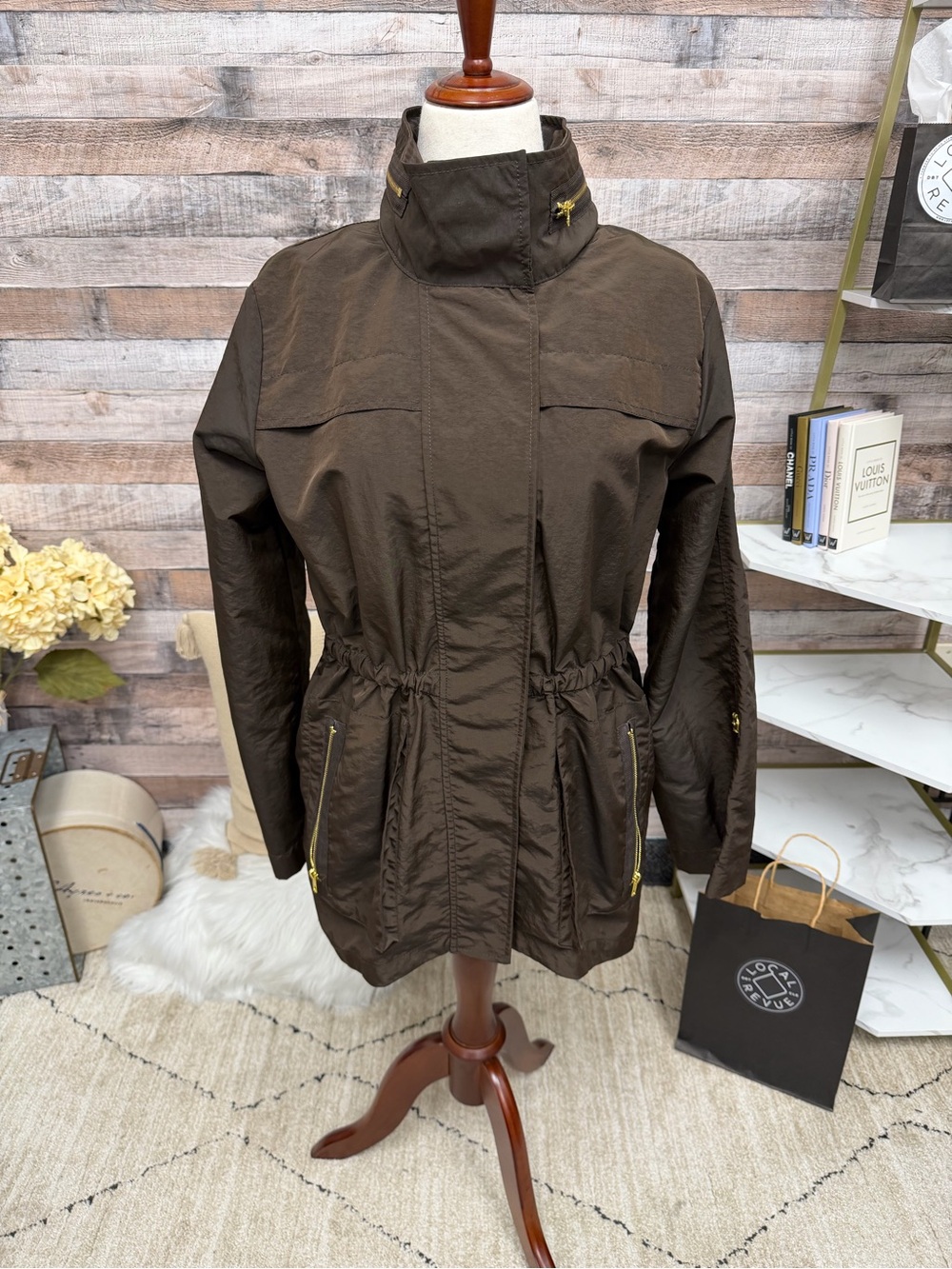 Ciao Milano Brown Rain Jacket